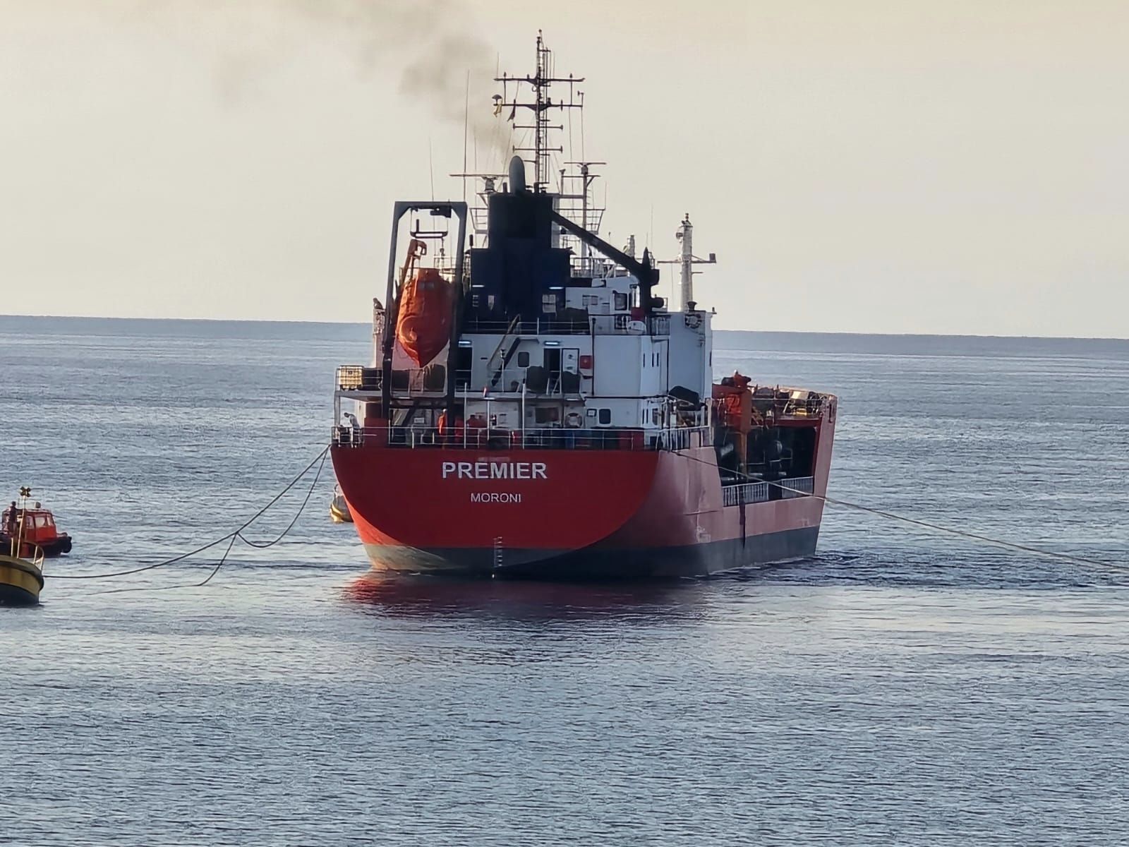 LPG vessel PREMIER during ship-to-ship operations